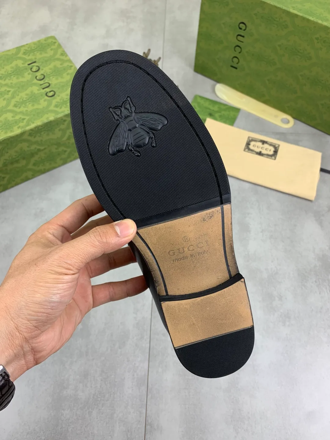 Men's men's shoes 💰P480 [New style] Water-dyed cowhide 💰💎💎💎 [Gucci] GUCCI high-end men's formal business leather shoes, original order 1:1 authentic goods! Original imported high-end open-edge beaded calfskin, original metal buckle, imported first-layer cowhide lining for feet, original outsole, men's shoe size: 38-45, 4️⃣ colors available